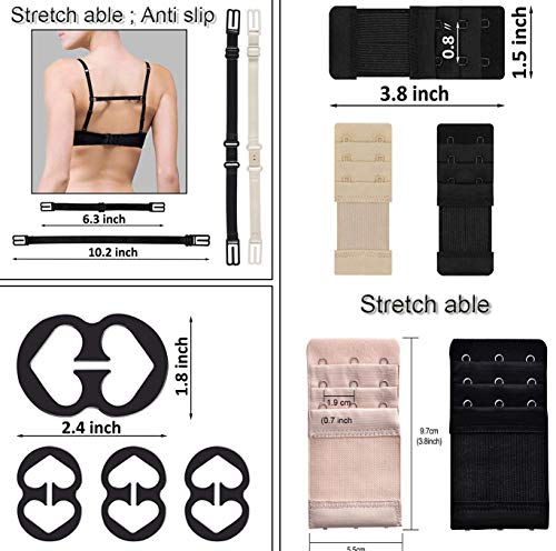 Bra Strap Clips sets,Bra Extenders,Bra Strap Holders Cleavage Control Non Slip Conceal Bra Back Straps Clip (20 sets) - Thumbnail 3