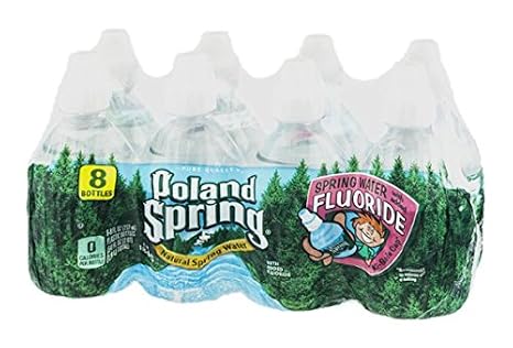 Poland Spring Natural Spring Water with added fluoride Natural Spring Water sodium fluoride. (075720843411)