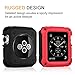 Fintie Case for Apple Watch 42mm, [Mighty Shield] Rugged Protective Case - 6 Color Pack (6 Detachable Snap-on Front Cover + 1 Back Cover) for Apple Watch (2015) and Apple Watch Series 1 (2016), 42mm