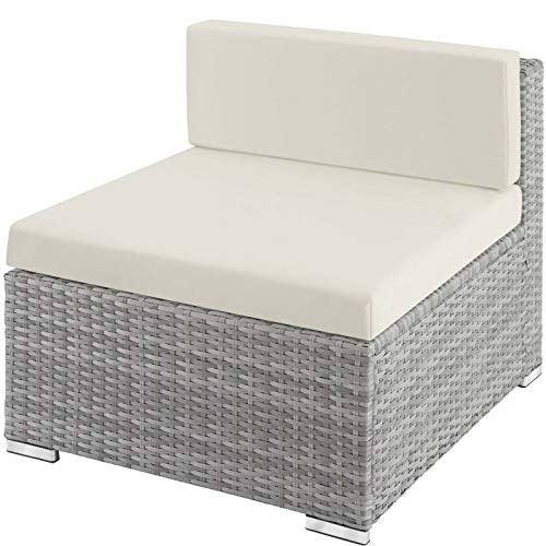 BJYX Poly Rattan Garnitur Sitzgruppe Rattanmöbel Sofa Möbel Gartengarnitur Lounge Top (Color : Hellgrau) – Bild 6