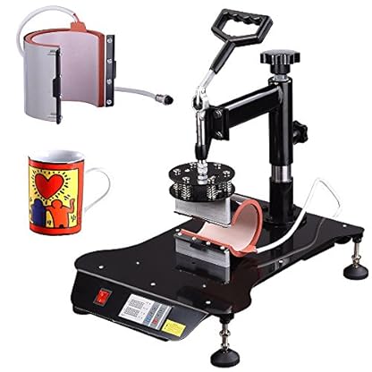 Yescom 5-in-1 15"x15" Digital Heat Sublimation Transfer Press Machine 1200W with Gloves - Image 8