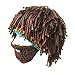 PShip Creative Knit Bearded Hats Handmade Beard Wig Warm Caps