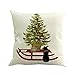 Goddessvan Christmas Printing Dyeing Pillow Cover Sofa Bed Home Decor Cushion Cover 1818 Inch (1818 Inch, A)
