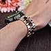 V-MORO Compatible Galaxy Watch 42mm Band Women,20mm Rose Gold Stainless Steel Strap with Tortoise Resin Bracelet Replacement Galaxy Watch 42mm SM-R810/Gear S2 Classic SM-R732/R735 Smartwatch