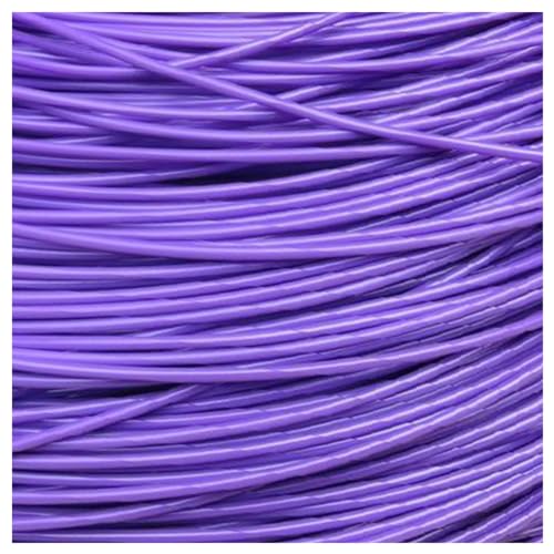 LKXHarleya 2.4mm Round Plastic Rattan Reed, Solid Synthetic Rattan Basket Weaving Cane for Patio Wicker Furniture Repair, 500g/Pack