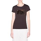 Armani Exchange Women's Box Logo Sequin Tee