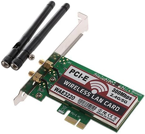 MEXUD-Desktop Dual Band 300M LAN Wifi Wireless PCI-e PCI Express Card Wlan Adapter