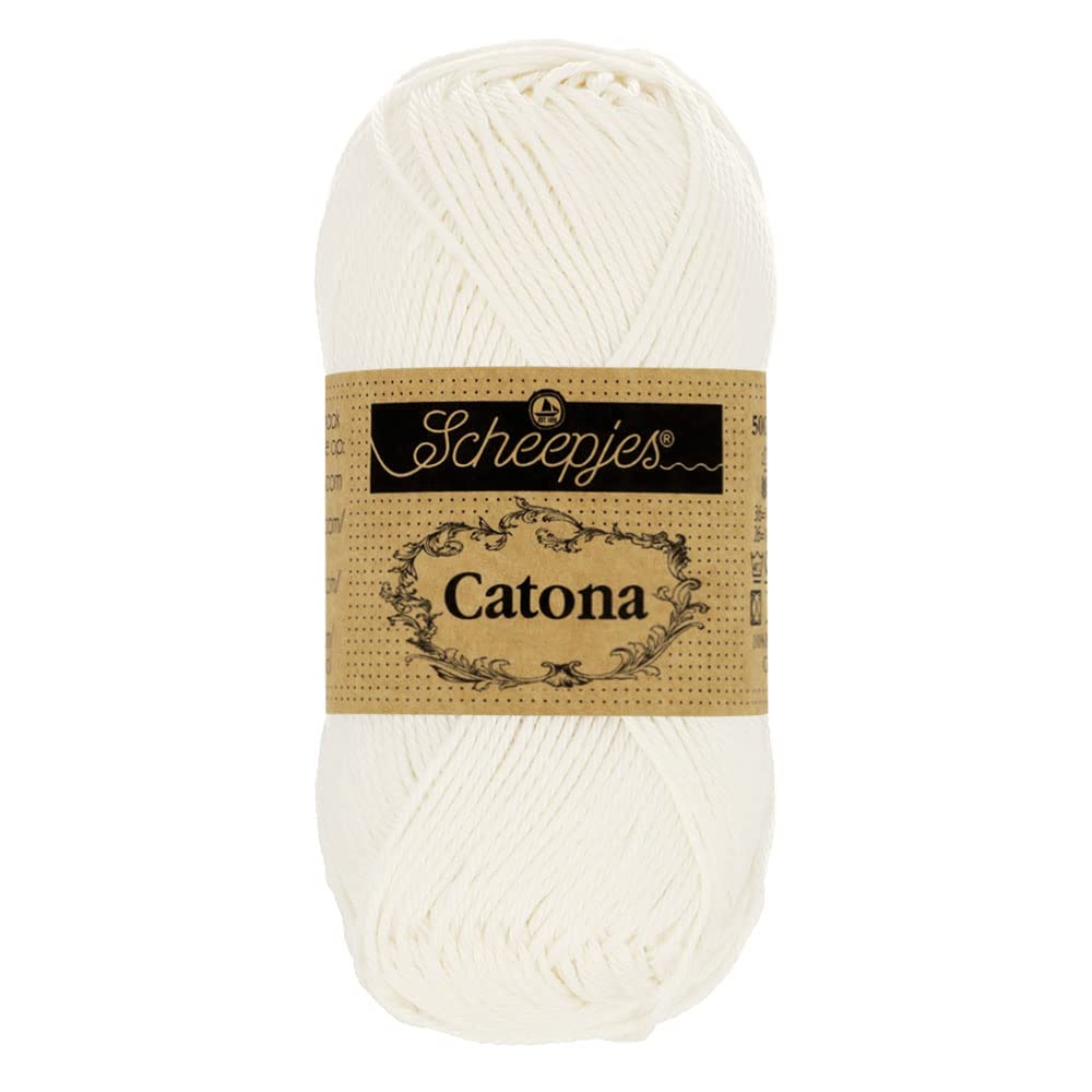 Scheepjes - Scheepjes Catona 105 Bridal White Yarn - 1x100g — image 1