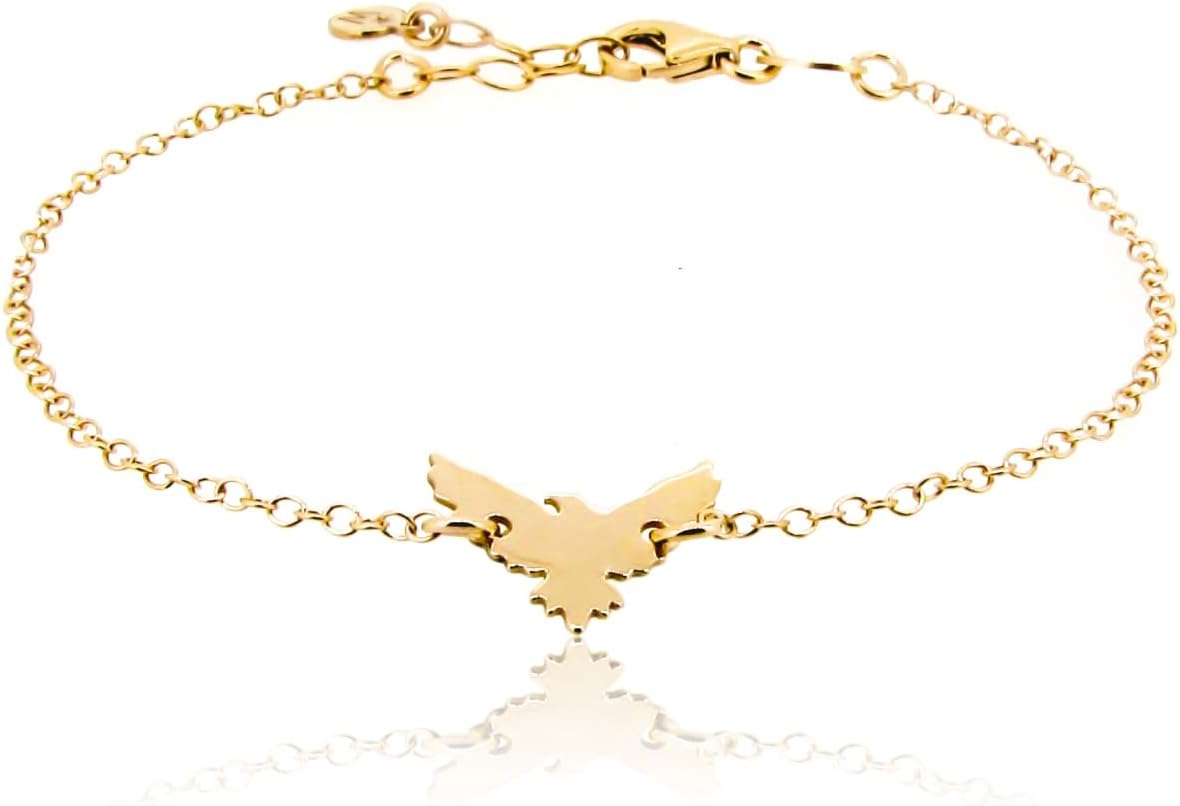 Bracelet Paloma in 925 Sterling Silver with Yellow Gold Bath by Wanda Silver