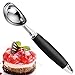 Ice Cream Scoop Professional Heavy Duty Stainless Steel Ice Cream Scooper Dishwasher Safe Black Handle