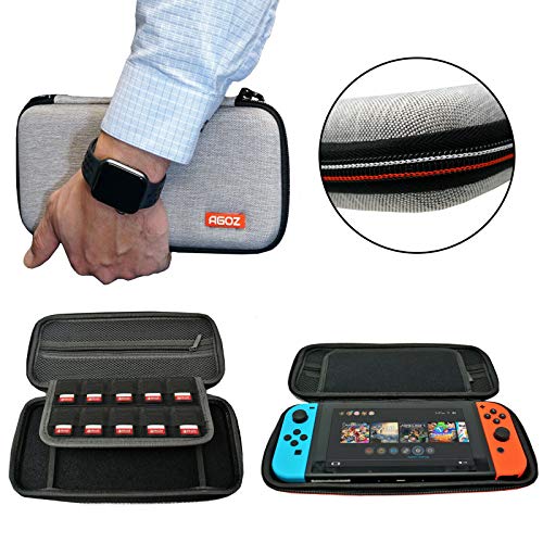 Agoz Nintendo Switch Carry Case - Protective Portable Travel Carrying Cover Shell Pouch for Nintendo Switch Console & Accessories - Thumbnail 6
