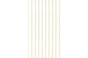 PATIKIL 10 Pcs Brass Round Rod, 2mm x 10" Lathe Bar Stock H59 Brass Round Stock for DIY Craft Making Hardware Novelty Model C