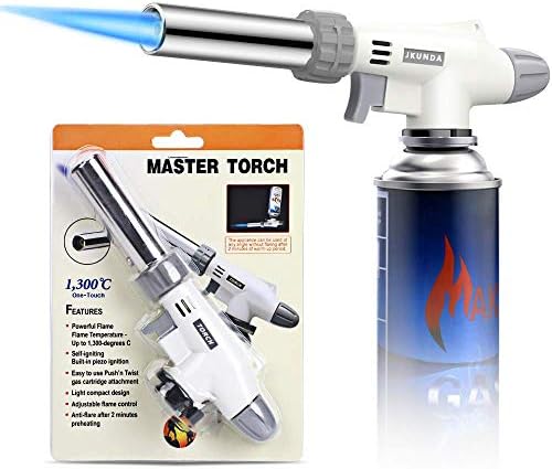 21最新強化版 トーチバーナー ガスバーナー料理用 トーチ 900 1300 炎調整可能 火力調節 漏れにくさ 電子点火 溶接 ガスバーベキュー 小型 軽量 ワンタッチ着火 炙り キャンプ q アウトドア釣り お菓子作り キャンプの炭火起こし Cb缶バーナー