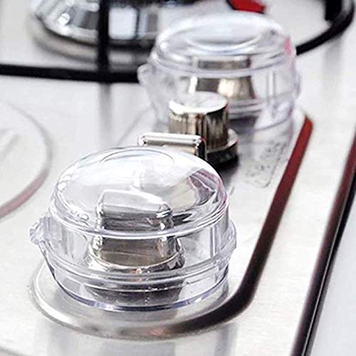 8 Pieces Clear Stove Knob Safety Covers for Gas Stove Child Safety Guards for Burn & Fire Protection,Universal Design - Baby Proofing Your Oven Knob Cover & Child Proof Kit - Thumbnail 5