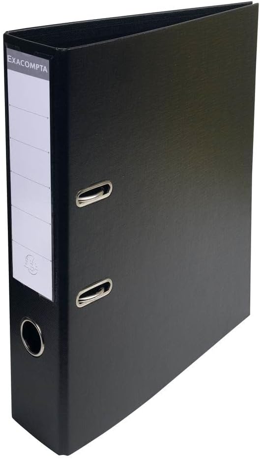 Exacompta Prem'Touch PVC Lever Arch File 320x290mm 2 Rings A4 70mm Spine
