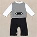 Kids Baby Boy Toddler Newborn Gentleman One-piece Romper Clothes Jumpsuit Outfit (95(12-18Months))
