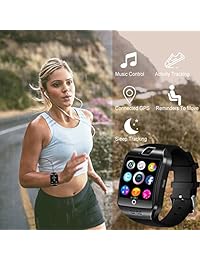 Reloj inteligente Bluetooth con cámara y ranura para tarjeta SIM con pantalla táctil, reloj inteligente para teléfono móvil desbloqueado, reloj de pulsera deportivo inteligente para teléfonos Android Samsung Sony iOS