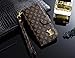 coomik Elegant Luxury Phone case for iPhone 7 Plus/8 Plus Case, Leather Designer Momgram Pattern Protective Case Brown, US Fast Deliver Guarantee