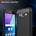 Ultra Light Carbon Fiber Armor ShockProof Brushed Silicone Grip Case For Samsung Galaxy J1 Mini Prime ( Color : Black )