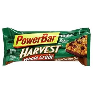 Image of PowerBar Harvest Whole Grain Energy Bar, Dipped, Toffee Chocolate Chip , 2.29 oz (65 g) (Pack of 15)