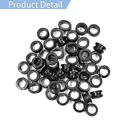 Fielect Rubber Grommet 50Pcs 8mm Inner Dia Oil