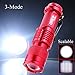 Your supermart Mini 1200LM CREE Q5 LED Zoomable 3 Modes Flashlight Hiking Torch Lamp Red