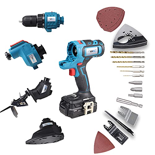 NEWONE 20V MAX Power Tool Combo Kits with Case, 4Tool Attachments