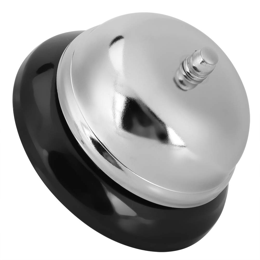 Stainless Steel Reception Service Call Bell Clear Bell Restaurant Hotel Accessory (Large)