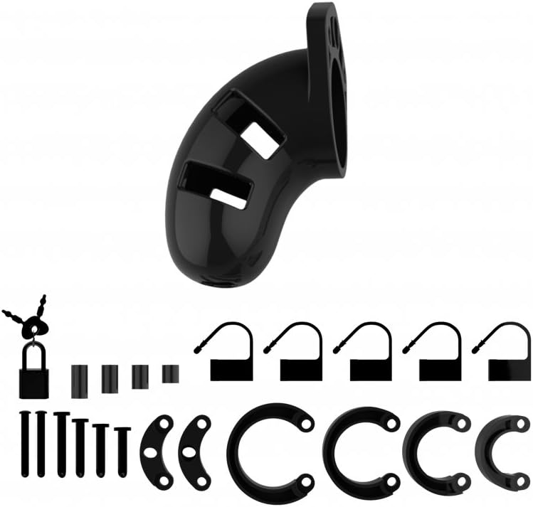 ManCage Chastity Cage, Number 01, Black - Image 4