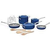 Cuisinart Culinary Collection 12-Piece Pots and Pans Set, PURELYCERAMIC Nonstick, Sapphire