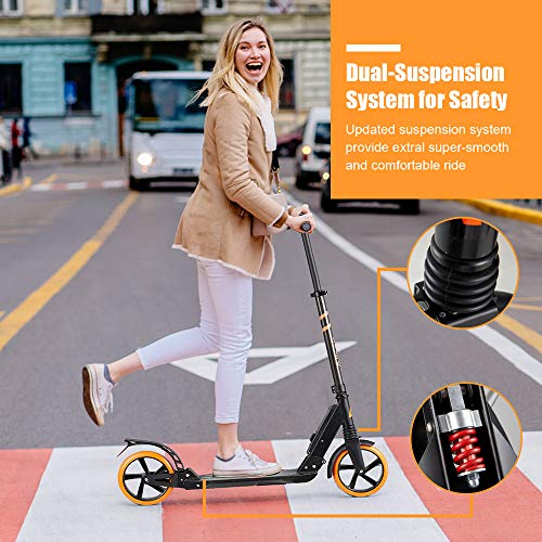 Albott Kick Scooter for Adults, Teens, Kids 8 Years and up, Dual