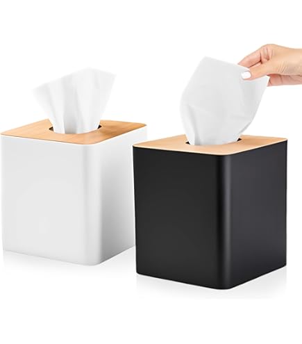 Cylinder Car Facial Tissue Holder, 5 Pack, 50 Tissues per Cylinder