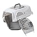 SCOBUTY Favorite 22-Inch Portable Two Door Top Load Pet Plastic Carrier Crate for Small Animals