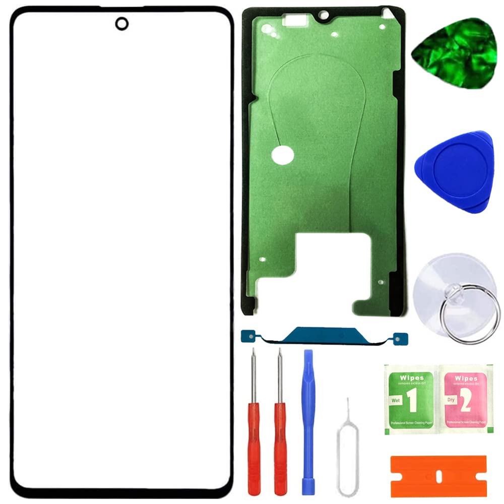 XFU LCD Front Glass Replacement repair kit is compatible with Samsung Galaxy A71 SM-A7160 Front Glass of display