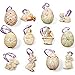 Lenox Easter Miniature Tree Ornaments Set of 12 Eggs Bunny Lamb Chick Ducks NO TREE