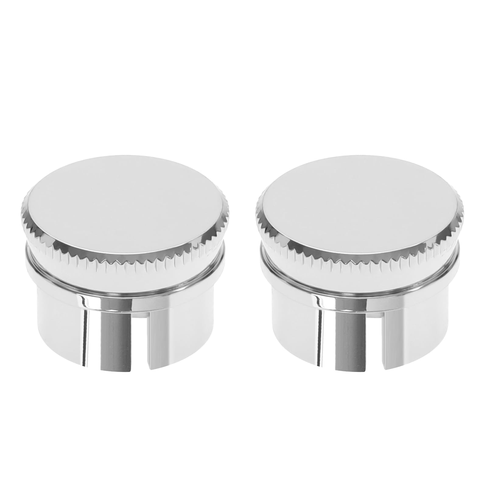 Create idea 2pcs XLR Male Plug Cap Brass Silver Plated PTFE Shielding Cap Dust Protector Noise Suppression Cover Compatible with Canare