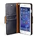 iPhone 6S Plus case, ACEABOVE iPhone 6S Plus Wallet Case [Book Cover Case] [Black] - Genuine Leather Wallet Cover with STAND Flip Cover and [Card Slots] and [Hand Strap] for Apple iPhone 6S Plus / iPhone 6 Plus
