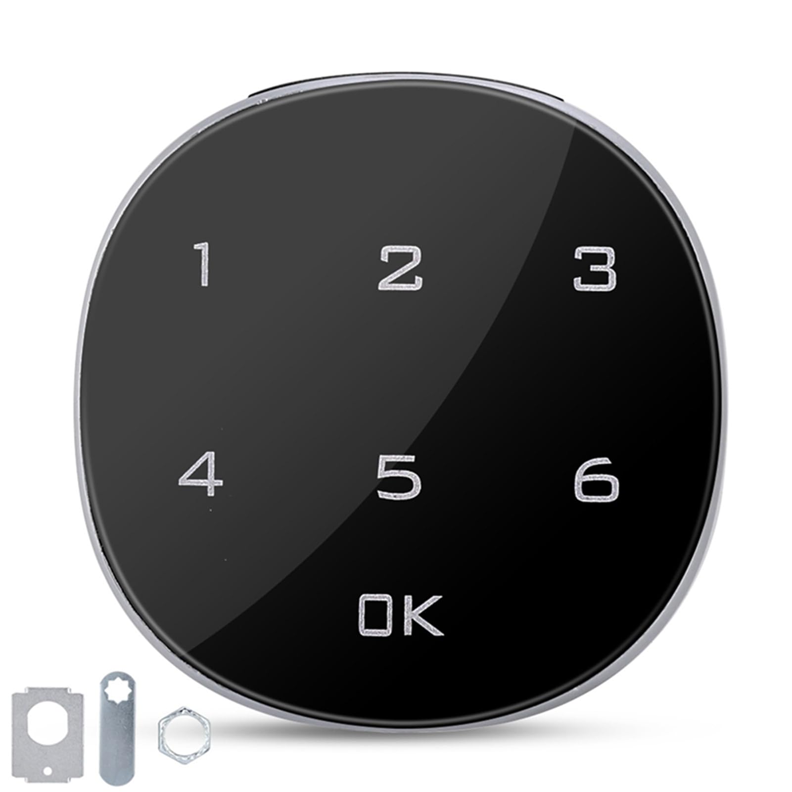 Sonew Electronic Cabinet Lock, Digital Code Lock Touch Screen Keyless Cabinet Lock for Jewellery Box Mailbox School Lockbox Medicine Cabinet