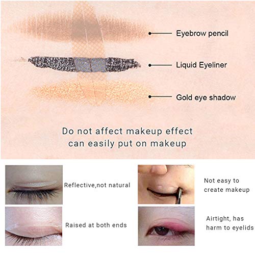 72 Pairs Natural Invisible Double Eyelid Tape - Breathable Adhesive Eyelid Stickers,Suitable for Uneven Single Eyelid,Droopy, Uneven, Mono-eyelids,Wide and Narrow Two Types(Narrow Type) - Thumbnail 4