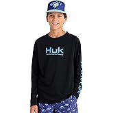 HUK Boys Pursuit Solid Long Sleeve Shirt, Fishing Shirt for Kids