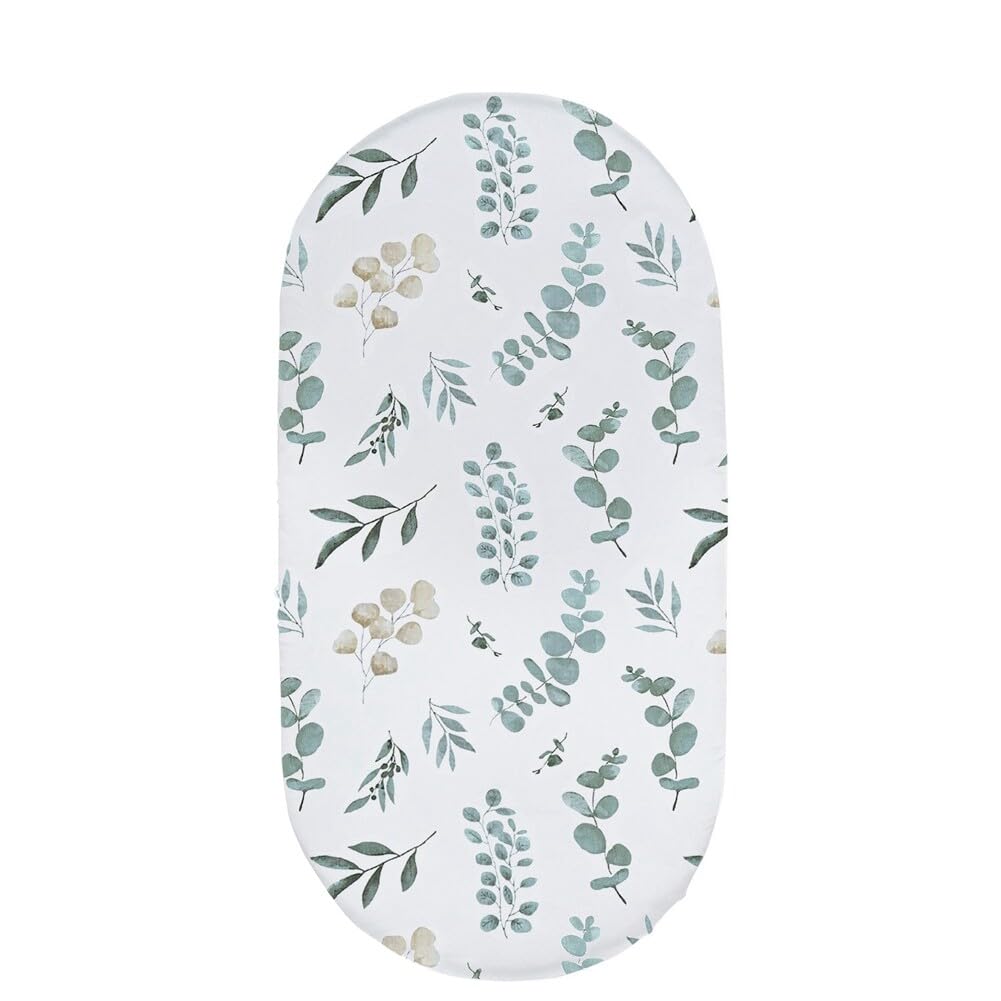 Stretchy Ultra Soft Fitted Bassinet Sheet Moses Basket Fitted Sheets for Boy and Girl Stroller, Crib, Pram, Baby Changing Basket and Changing Pad Cover, 82x41x8cm