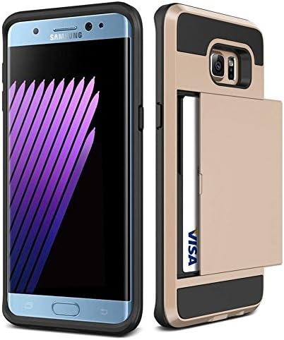 Galaxy S8 Plus Shock Absorbing Case ,UCLL Shock Absorbent Slim Dual Layer Wallet Design and Card Slot Holder Cover for Samsung Galaxy S8 Plus With Screen Protector