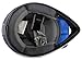 TMS Youth Kids Negro/Azul Punk Dirt Bike ATV Motocross Casco MX + anteojos + Guantes, Azul