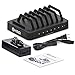 Okra 7-Port USB 16.8A Charging Station PRO [Most Powerful] Universal Desktop Tablet & Smartphone Multi-Device Hub Charging Dock for iPhone, iPad, Galaxy, Tablets [Charge 7 Tablets at Once] (Black)