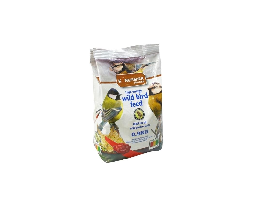 Natures Market King Fisher High Energy Wild Bird Feed Bag, 0.9 kg, transparent