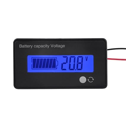 XCSOURCE Lead-Acid Lithium Li-ion Battery Capacity Voltmeter Status Indicator 8V-70V Gauge Panel LCD Monitor BI667