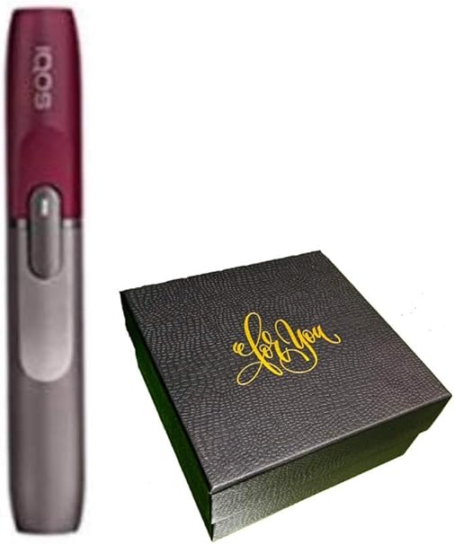 Amazon 数量限定品 高級ギフトラッピング箱入り アイコス 新型 限定 カラー Iqos 2 4 Plus ダークレッド ホルダー 単品 クリーニングスティックス 1箱付き アイコス Iqos 電子たばこ