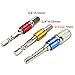 Ginode 1PC 105 Degree Right Angle Drill Angle Extension Power Screwdriver Drill+1PC Angle Extension Socket Holder Adapter+3PCS 1/4