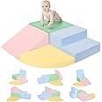 CAMELUS Climbing Toys for Toddlers 1-3 Inside, Baby Foam Climbing Blocks for Toddlers, 4-Piece Soft Play Climbing Blocks, Indoor Climb Crawl Activity Play Set, Birthday Gift