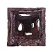 YDZN Aquarium Ornament Decor Fish Tank Resin Egyptian Pyramid Rockery Hiding Cave -L